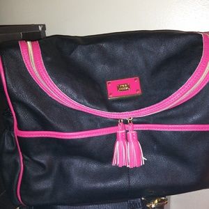 Sold!  Steve Madden Messenger Bag Black & Hot Pink